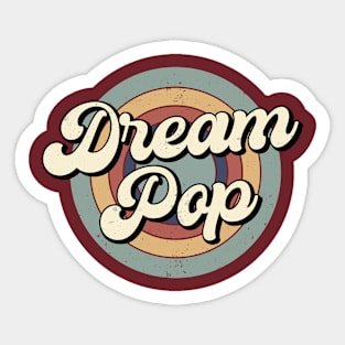 Vintage Dream Pop Retro Music Sticker